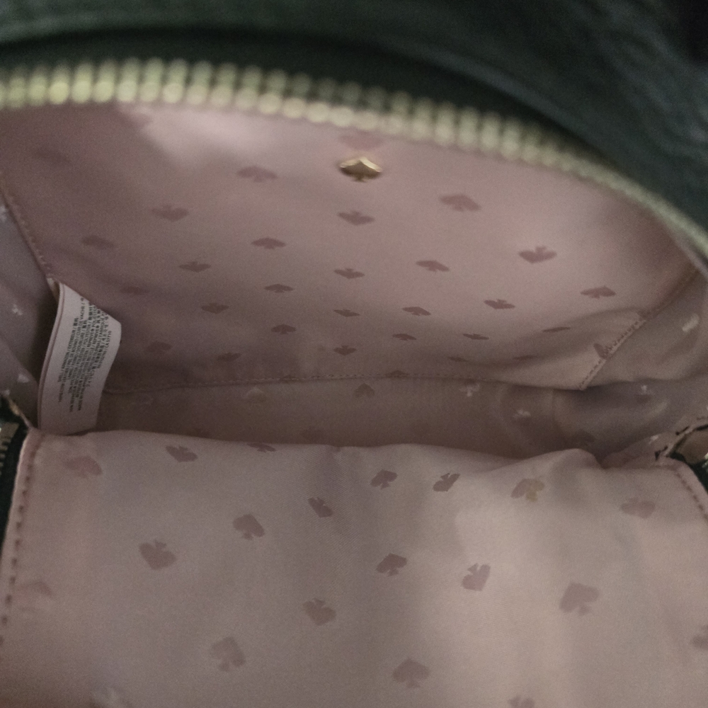 Kate Spade Black Leather Backpack with Gold Details - Picture 4 of 5